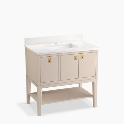 Kohler Seagrove By Studio Mcgee Cabinet and Quartz Top 36-Inch Single-Sink Bathroom Vanity