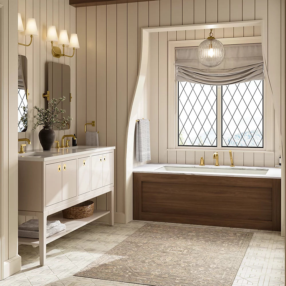 Kohler Seagrove By Studio Mcgee Cabinet and Quartz Top 24-Inch Single-Sink Bathroom Vanity