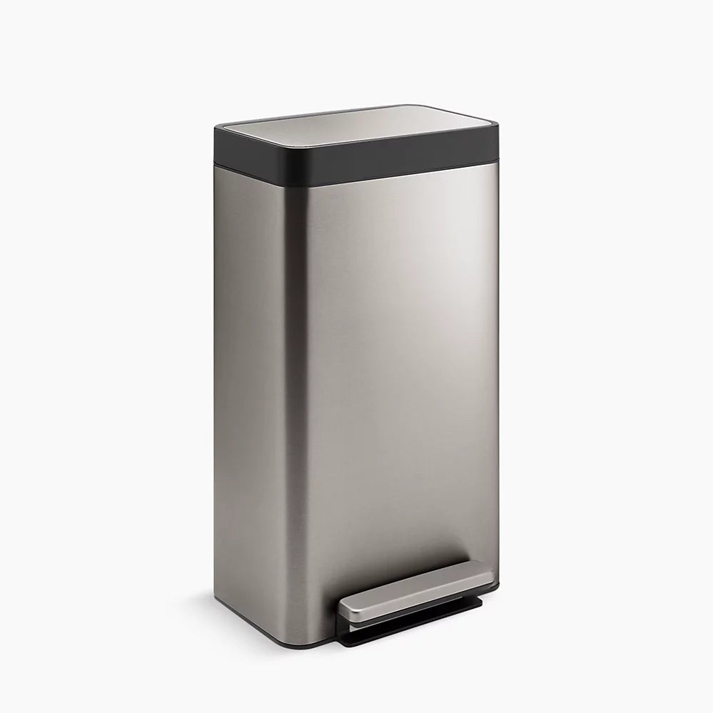 Kohler 8-gallon loft stainless steel step trash can