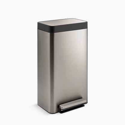 Kohler 8-gallon loft stainless steel step trash can