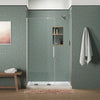 Kohler Sliding shower door, 71-3/4" H x 43-3/4 - 47-3/4" W, with 5/16" thick Crystal Clear glass