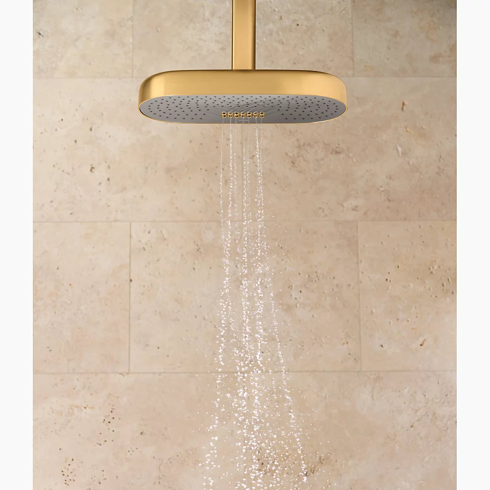 Kohler Oblong 18" two-function rainhead, 2.5 gpm