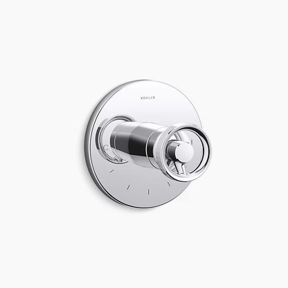 Kohler MasterShower® temperature control valve trim with Industrial handle
