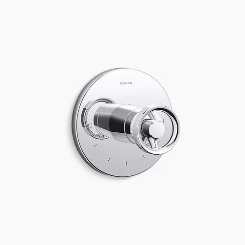 Kohler MasterShower® temperature control valve trim with Industrial handle