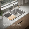 Kohler Staccato™ 33" top-mount double-bowl kitchen sink