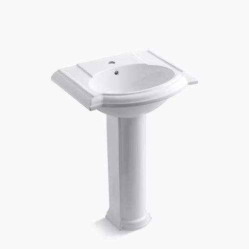 Kohler 24-1/4" rectangular pedestal bathroom sink