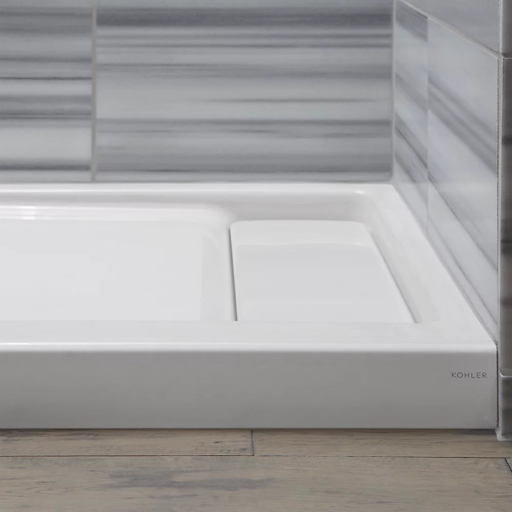 Kohler 60" x 32" alcove shower base, right offset drain