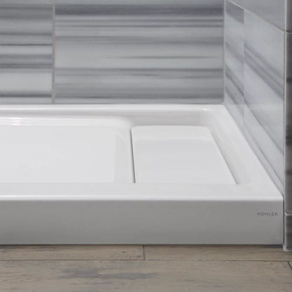 Kohler 60" x 32" alcove shower base, right offset drain