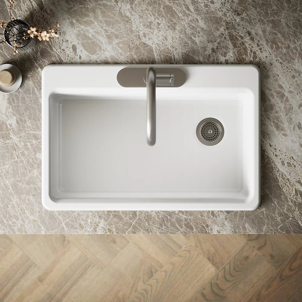 Kohler Riverby® 33" top-mount single-bowl kitchen sink