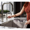 Kohler Touchless pull-down kitchen sink faucet with two-function sprayhead