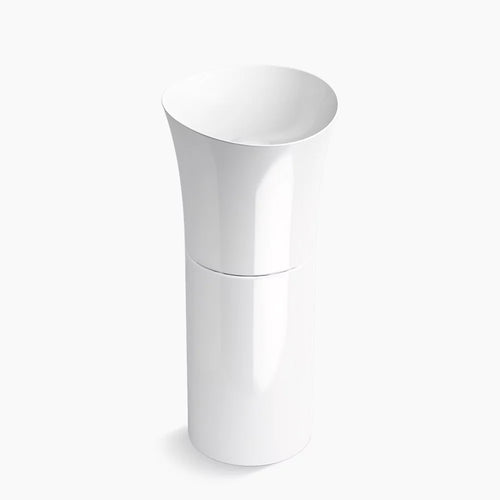 Kohler 16" pedestal bathroom sink, no overflow