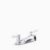 Kohler 1.0 gpm centerset bathroom sink faucet with aerated flow and lever handles, drain not included