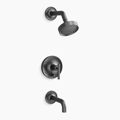 Kohler Rite-Temp® bath and shower trim kit with push-button diverter and lever handle, 2.5 gpm