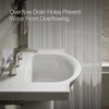 Kohler 21" rectangular pedestal bathroom sink