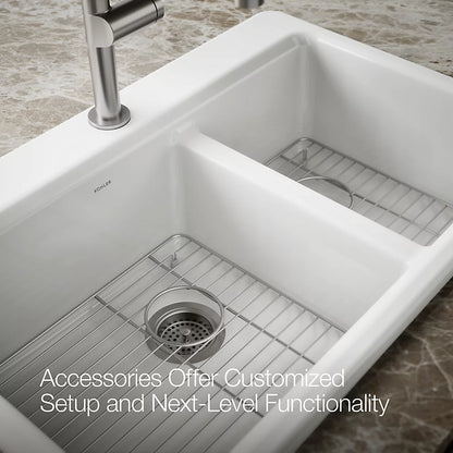 Kohler Riverby® 33" top-mount double-bowl kitchen sink