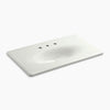 Kohler 37" Enameled cast iron vanity top with integrated oval sink