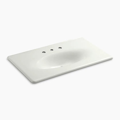 Kohler 37" Enameled cast iron vanity top with integrated oval sink