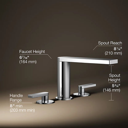 Kohler Deck-mount bath faucet with lever handles