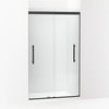 Kohler Frameless sliding shower door, 79-1/16" H x 44-5/8 - 47-5/8" W, with 5/16" thick Crystal Clear glass