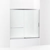 Kohler 56-3/4" H sliding bath door with 1/4"-thick glass