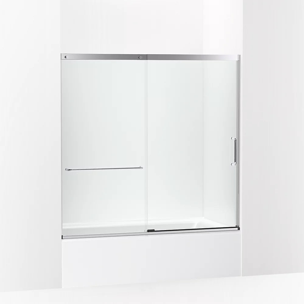 Kohler 56-3/4" H sliding bath door with 1/4"-thick glass