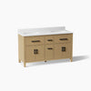 Kohler Kresla Cabinet With Sinks And Quartz Top 60-Inch Double-Sink Bathroom Vanity