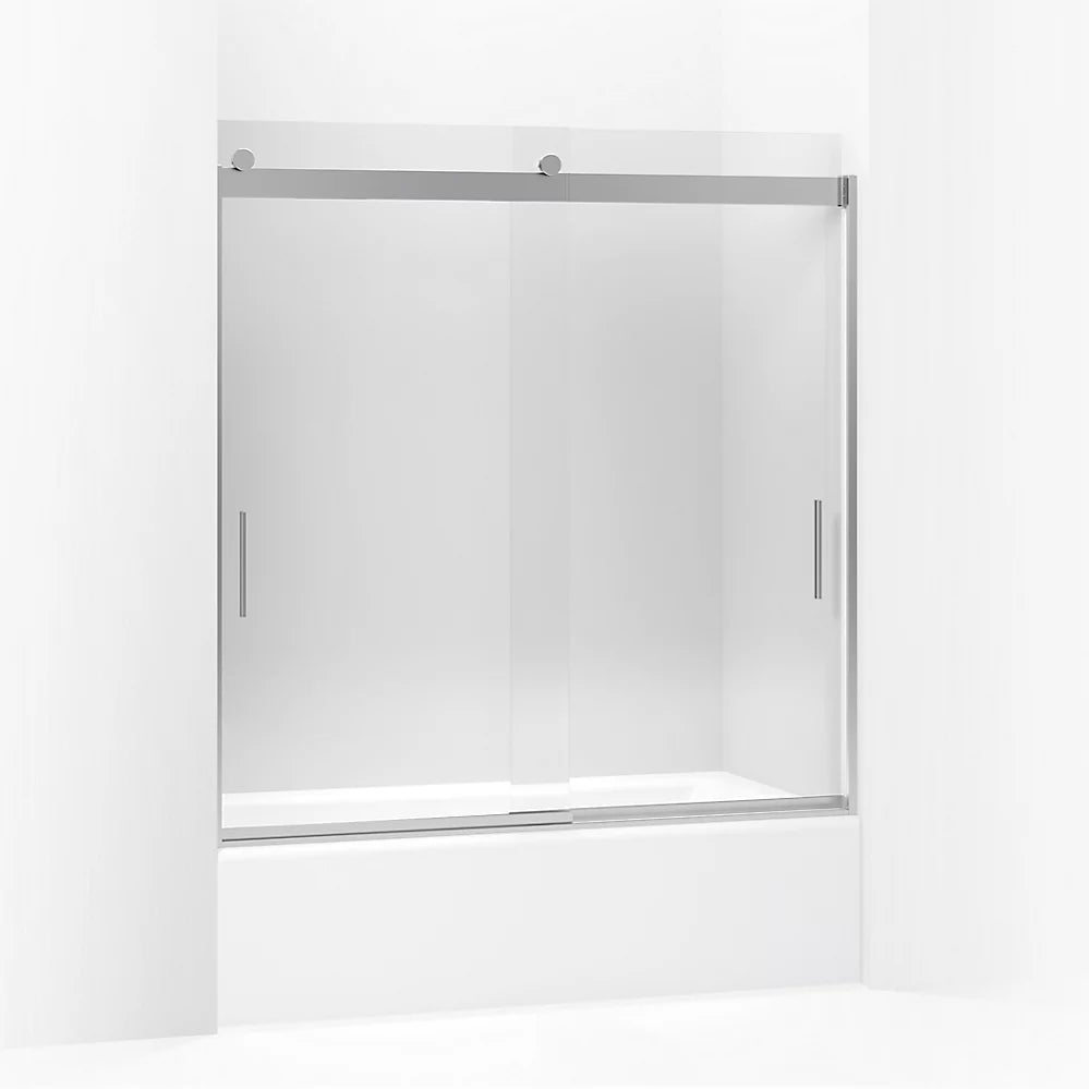 Kohler 62" H sliding bath door with 1/4"-thick glass