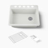 Kohler Riverby® 27" undermount single-bowl workstation kitchen sink
