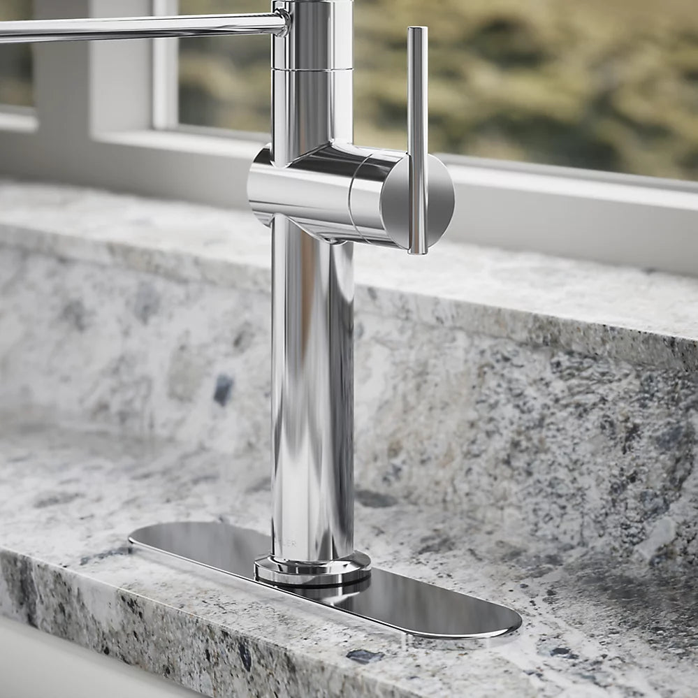 Kohler Semi-professional kitchen sink faucet with three-function sprayhead