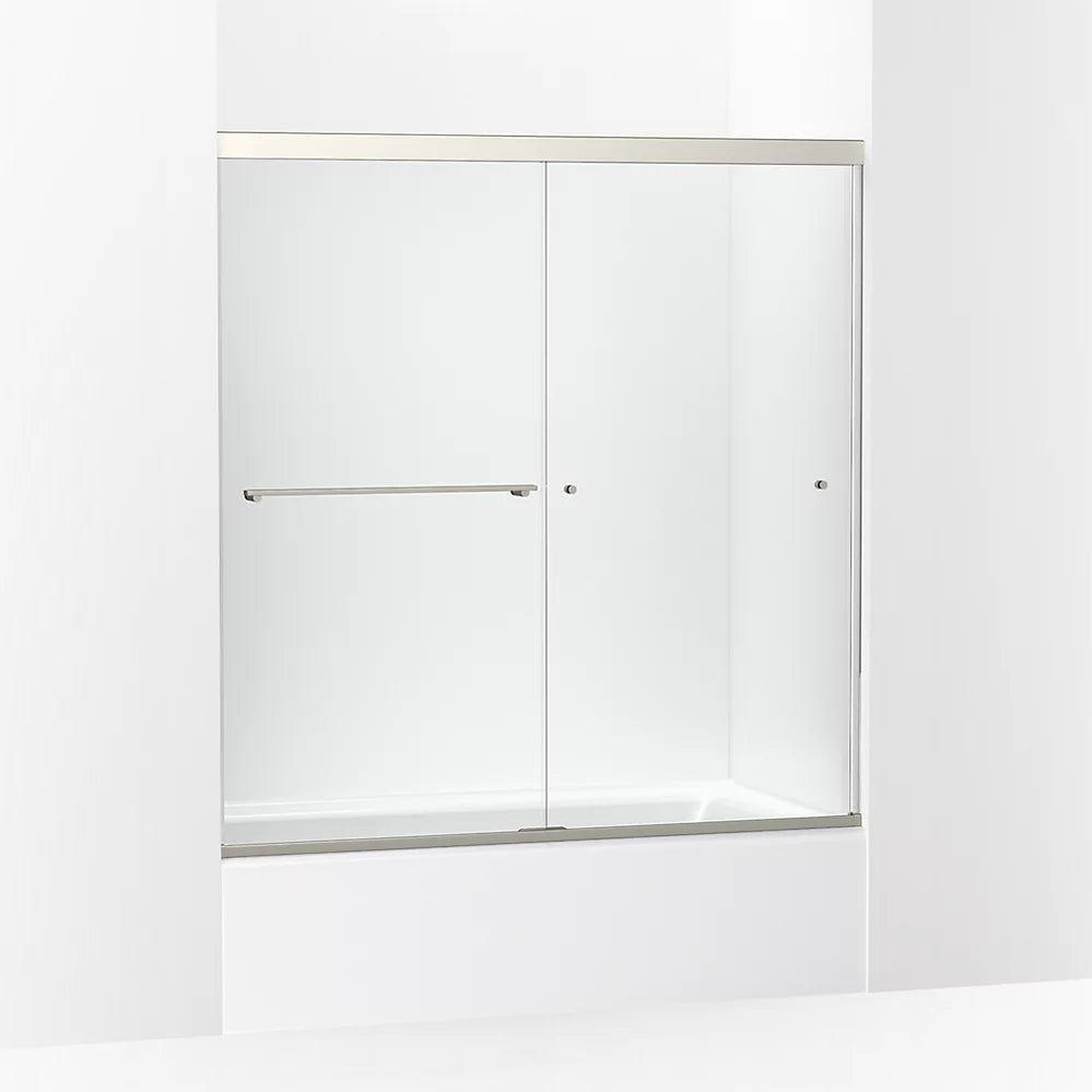 Kohler 62" H sliding bath door with 5/16"-thick glass