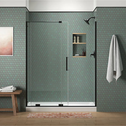 Kohler Sliding shower door, 71-3/4" H x 55-3/4 - 59-3/4" W, with 5/16" thick Crystal Clear glass