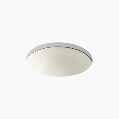 Kohler 16-1/8" round undermount bathroom sink, no overflow