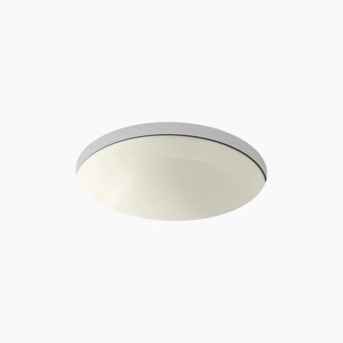Kohler 16-1/8" round undermount bathroom sink, no overflow