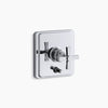 Kohler Rite-Temp® valve trim with push-button diverter and cross handle