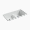 Kohler Smart Divide® 33" top-/undermount double-bowl kitchen sink