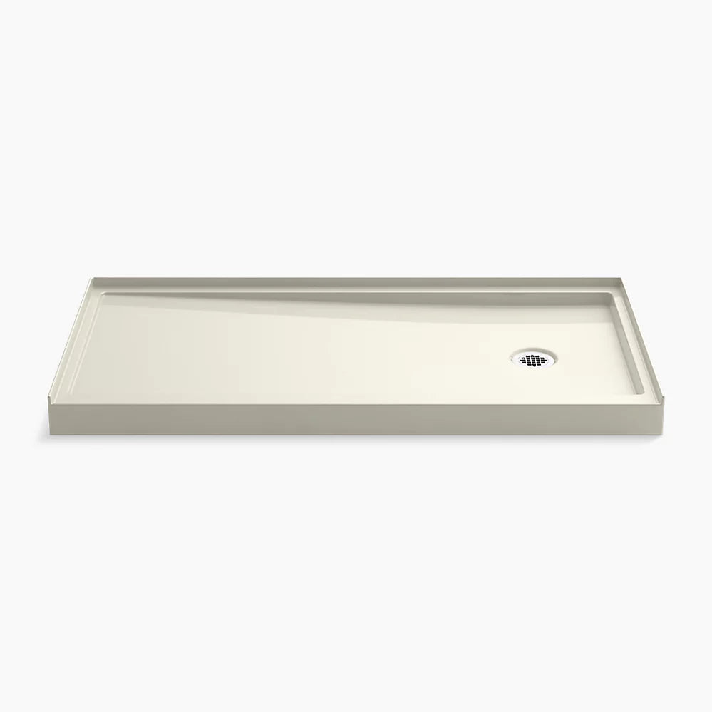 Kohler 60" x 30" alcove shower base, right drain