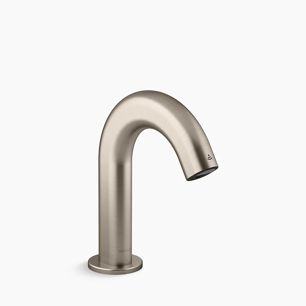 Kohler Touchless single-hole lavatory faucet with Kinesis® sensor technology, AC-powered, less drain, 0.5 gpm