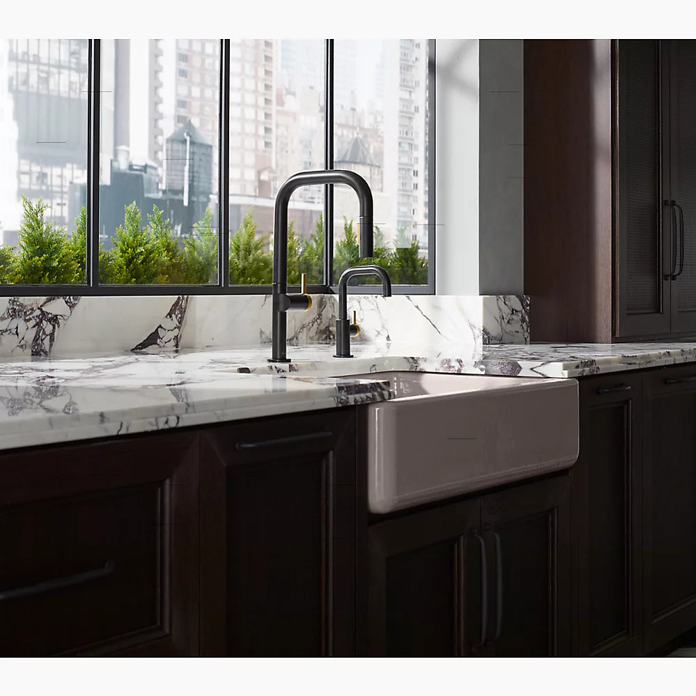 Kohler Touchless pull-down kitchen sink faucet with two-function sprayhead