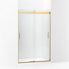 Kohler Levity Sliding shower door, 74" H x 43-5/8 - 47-5/8" W, with 1/4" thick Crystal Clear glass