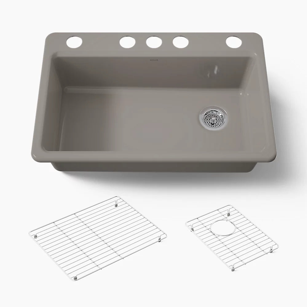 Kohler Riverby® 33" undermount single-bowl kitchen sink