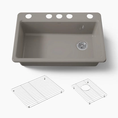 Kohler Riverby® 33" undermount single-bowl kitchen sink