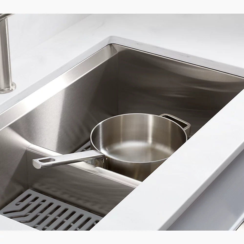 Kohler Smart Divide® 33" top-/undermount double-bowl workstation kitchen sink