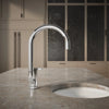 Kohler Single-handle bar sink faucet with two-function extended-reach spout