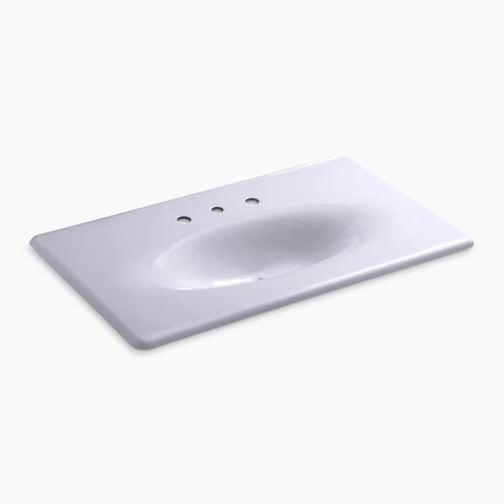 Kohler 37" Enameled cast iron vanity top with integrated oval sink
