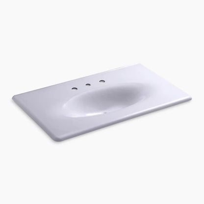 Kohler 37" Enameled cast iron vanity top with integrated oval sink