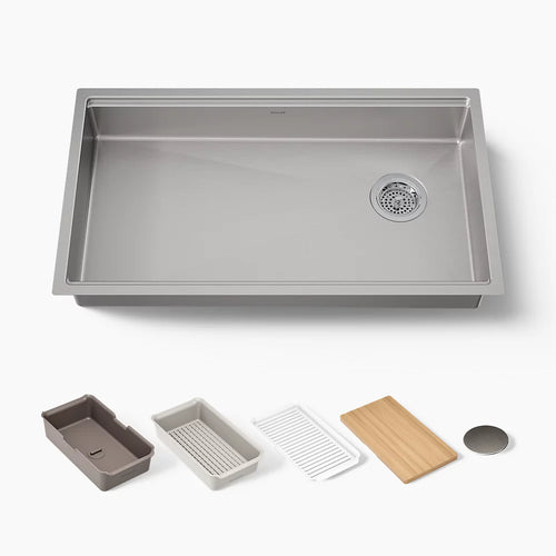 Kohler Strive® 32" undermount single-bowl workstation kitchen sink