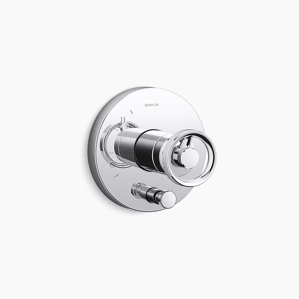 Kohler Rite-Temp® valve trim with Industrial handle and diverter