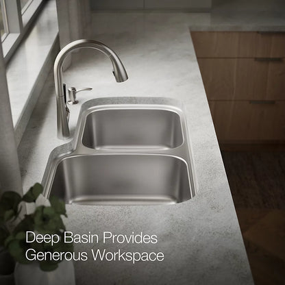Kohler All-In-One 33" top-/undermount double-bowl kitchen sink