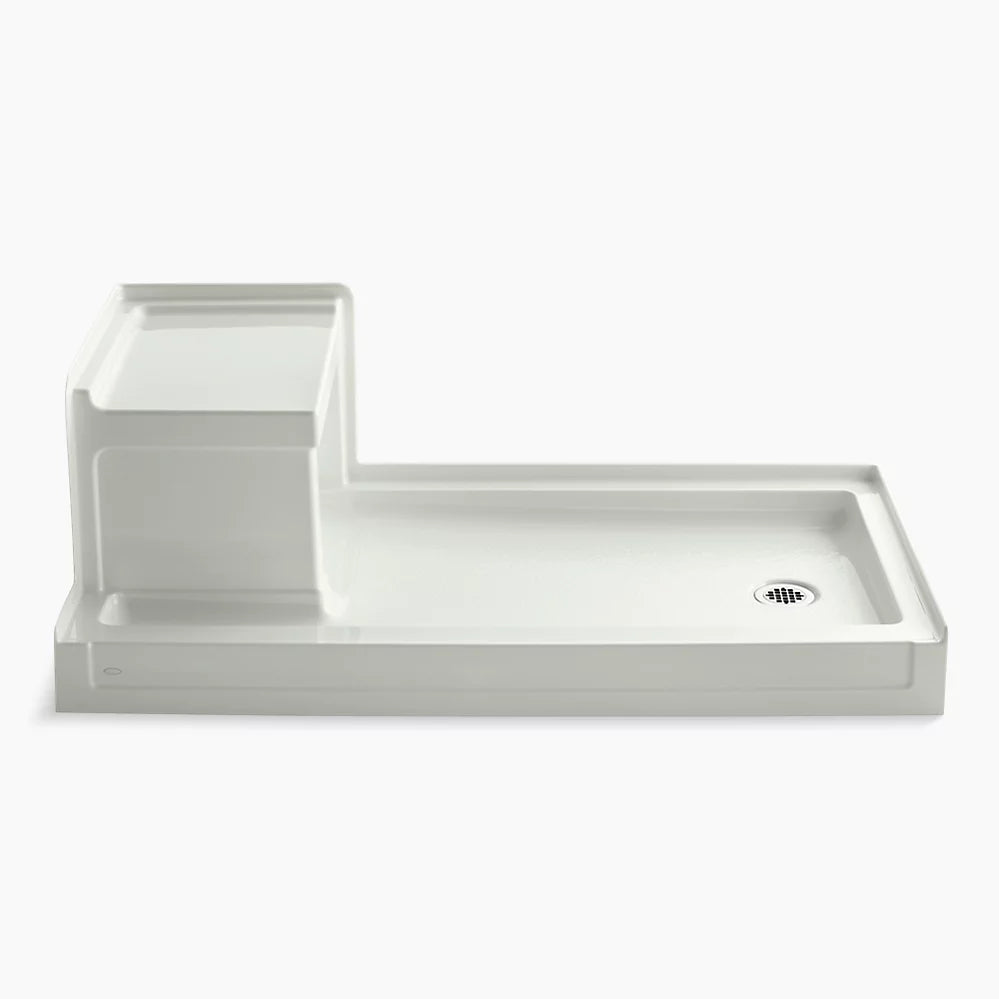 Kohler Tresham® 60" x 32" alcove shower base, right drain