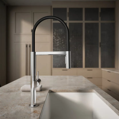 Kohler Semi-professional kitchen sink faucet with two-function sprayhead